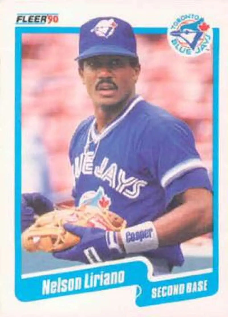 1990 Fleer #87 Nelson Liriano NM-MT Toronto Blue Jays Baseball Card - Baseball Card Single
