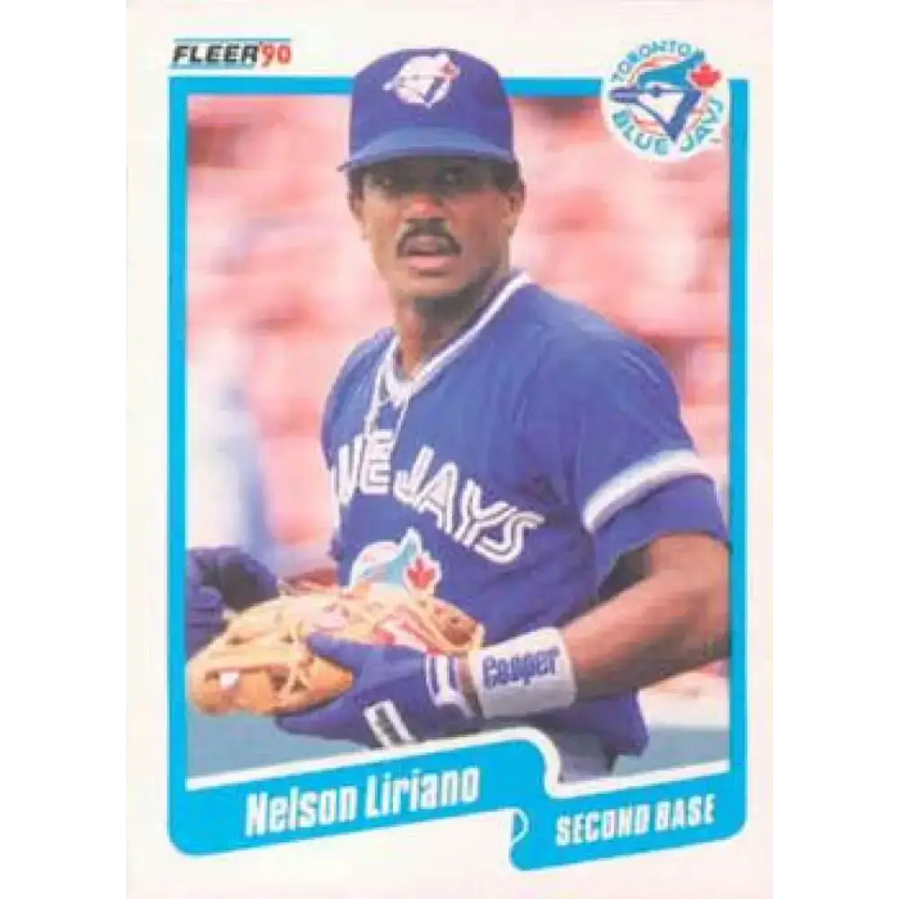 1990 Fleer #87 Nelson Liriano UER NM-MT Toronto Blue Jays Baseball Card - Baseball Card Single