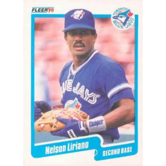 1990 Fleer #87 Nelson Liriano UER NM-MT Toronto Blue Jays Baseball Card - Baseball Card Single