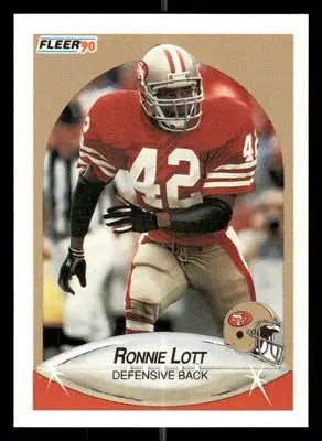1990 Fleer #9 Ronnie Lott - Football Card Single