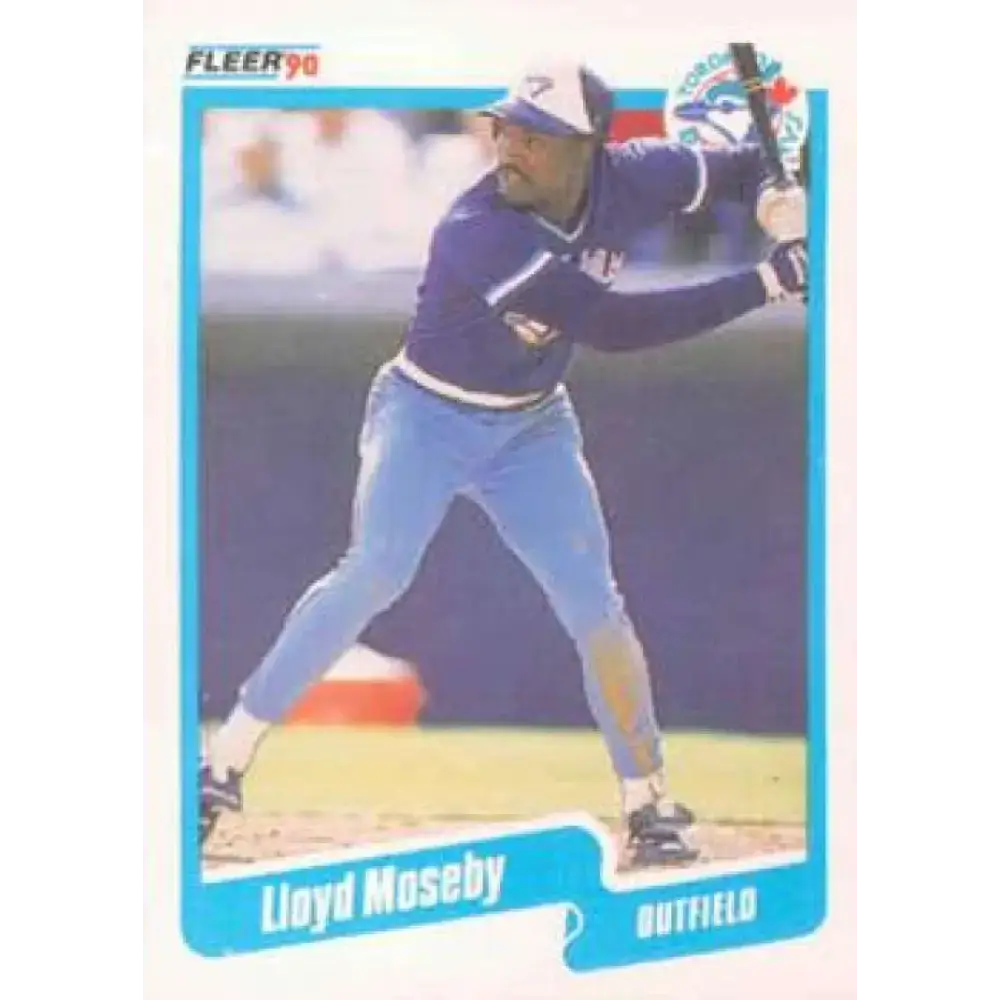 1990 Fleer #90 Lloyd Moseby NM-MT Toronto Blue Jays Baseball Card - Baseball Card Single