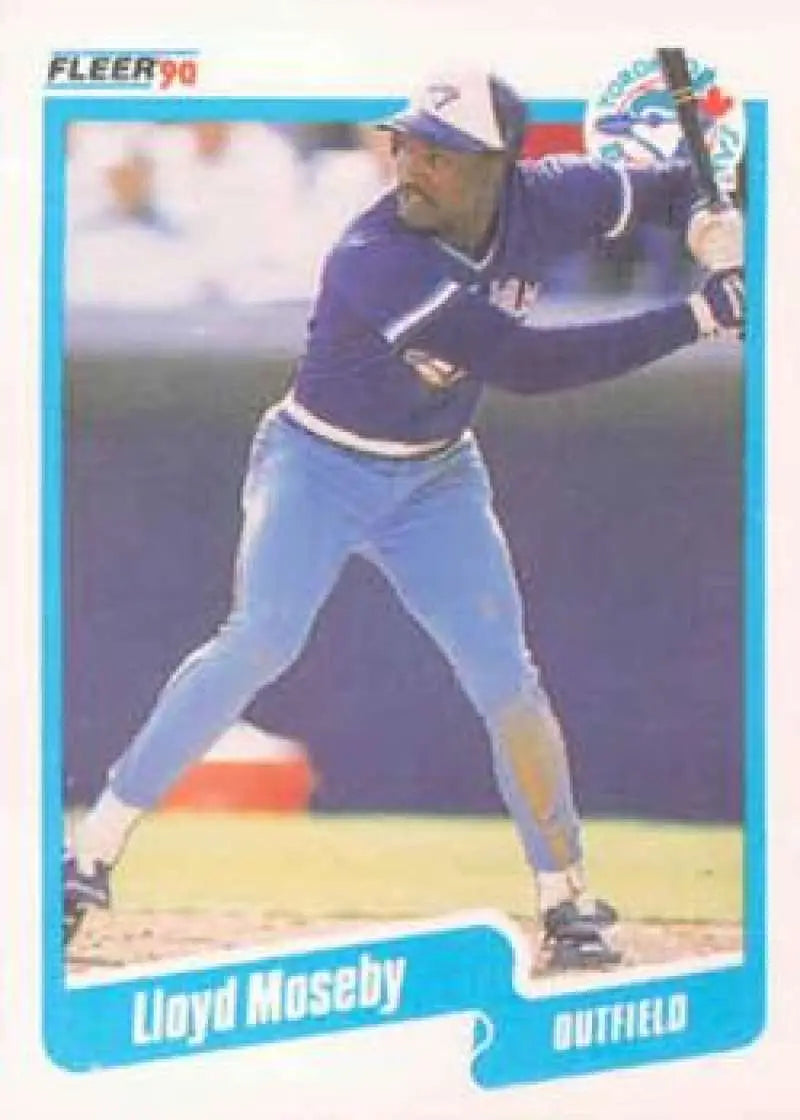 1990 Fleer #90 Lloyd Moseby NM-MT Toronto Blue Jays Baseball Card