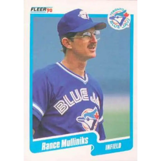 1990 Fleer #91 Rance Mulliniks NM-MT Toronto Blue Jays Baseball Card - Baseball Card Single