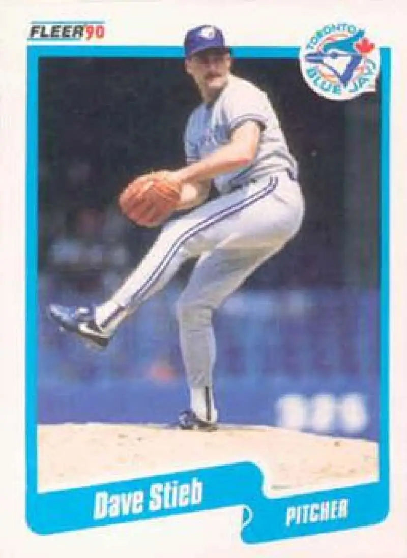 1990 Fleer #93 Dave Stieb NM-MT Toronto Blue Jays Baseball Card - Baseball Card Single