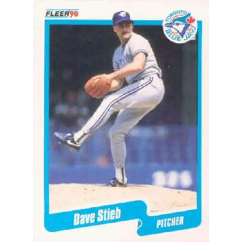 1990 Fleer #93 Dave Stieb NM-MT Toronto Blue Jays Baseball Card - Baseball Card Single