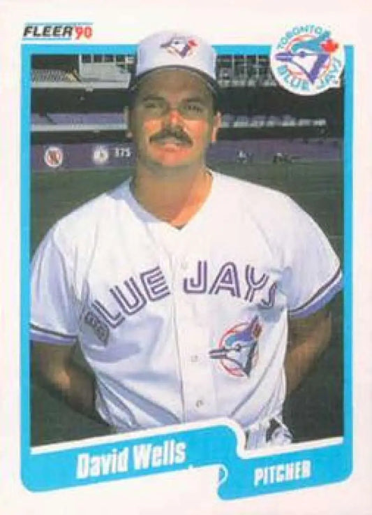 1990 Fleer #96 David Wells NM-MT Toronto Blue Jays Baseball Card - Baseball Card Single
