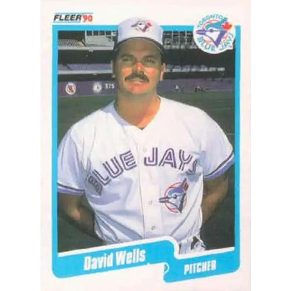 1990 Fleer #96 David Wells NM-MT Toronto Blue Jays Baseball Card - Baseball Card Single