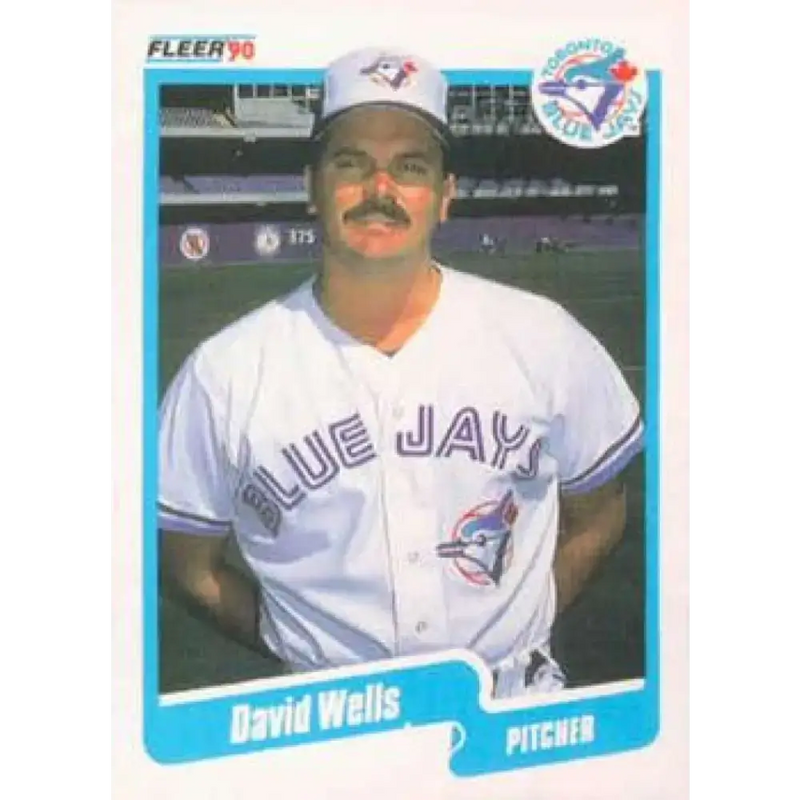 1990 Fleer #96 David Wells NM-MT Toronto Blue Jays Baseball Card - Baseball Card Single