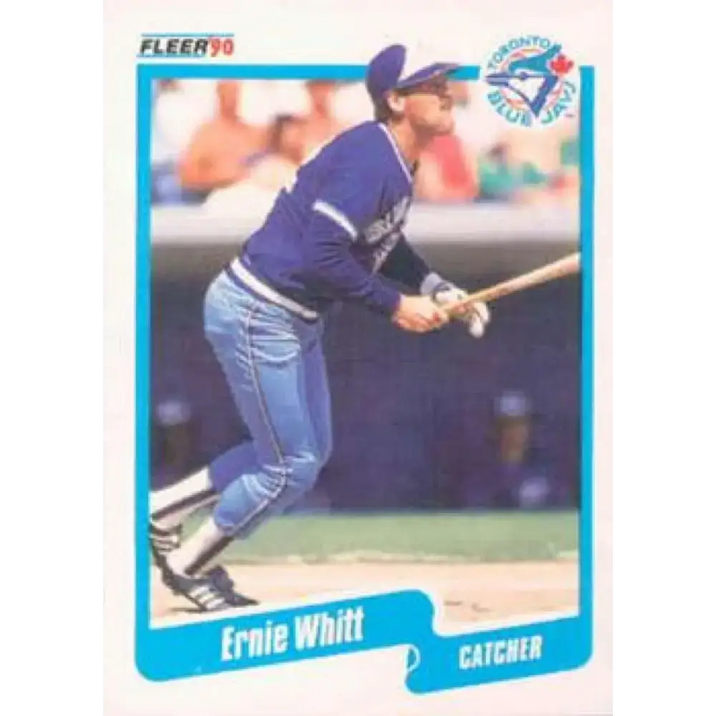 1990 Fleer #97 Ernie Whitt NM-MT Toronto Blue Jays Baseball Card - Baseball Card Single