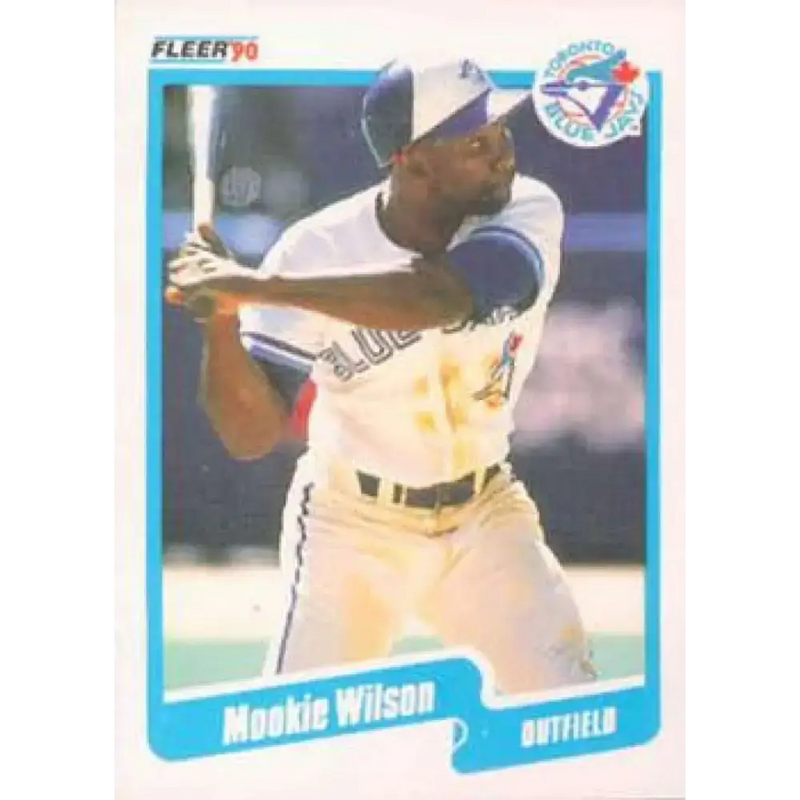1990 Fleer #99 Mookie Wilson NM-MT Toronto Blue Jays Baseball Card - Baseball Card Single