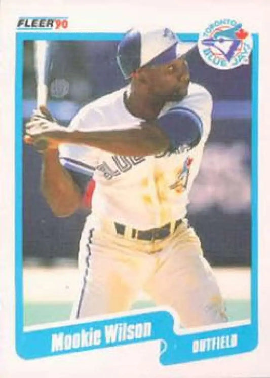 1990 Fleer #99 Mookie Wilson NM-MT Toronto Blue Jays Baseball Card - Baseball Card Single