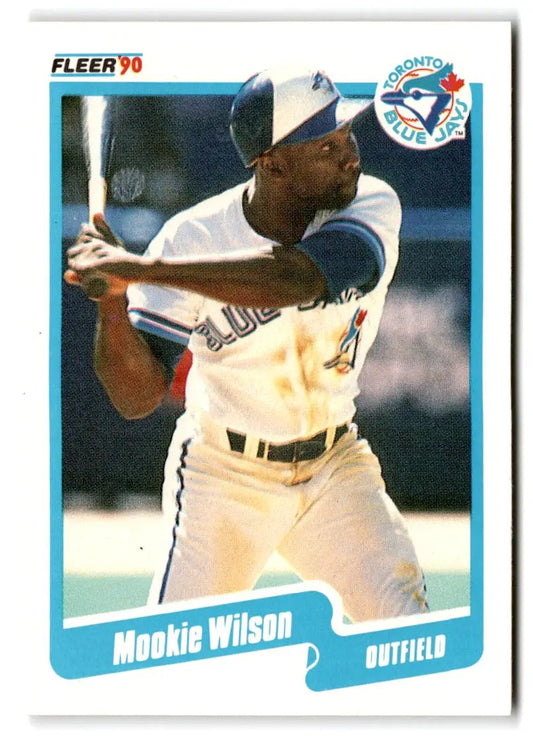 1990 Fleer #99b Mookie Wilson - Baseball Card Single