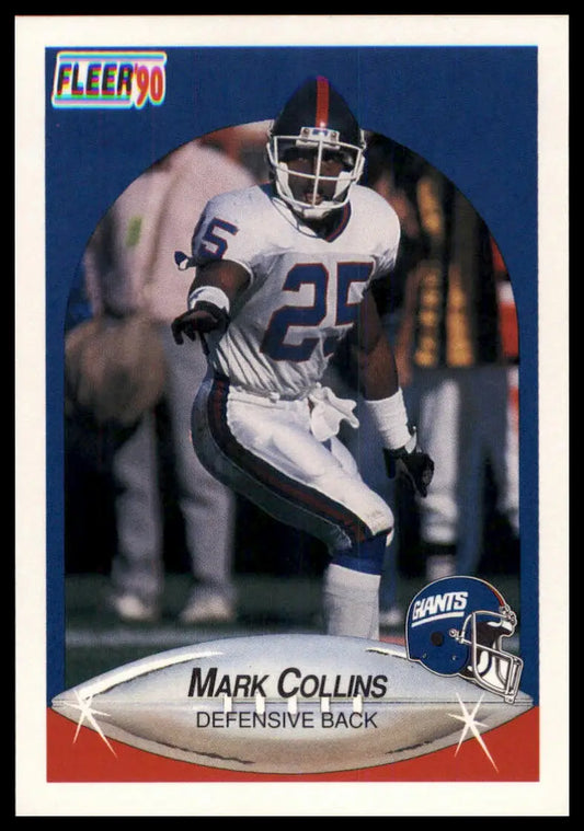 1990 Fleer Mark Collins 66 New York Giants NM - Football Card Single