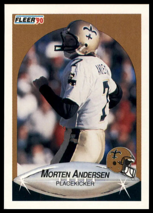 1990 Fleer Morten Andersen 183 New Orleans Saints NM - Football Card Single