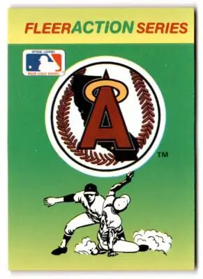 1990 Fleer #NNO California Angels Action Series Team Stickers - Baseball Card Single