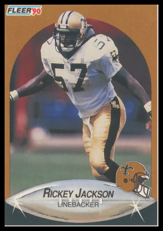 1990 Fleer Rickey Jackson 190 New Orleans Saints NM - Football Card Single