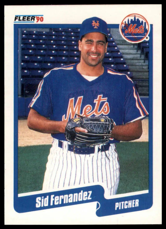 1990 Fleer Sid Fernandez 203 New York Mets NM - Baseball Card Single