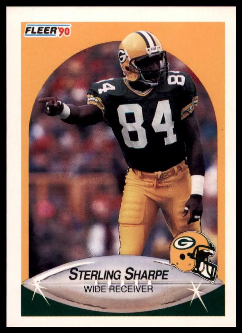 1990 Fleer Sterling Sharpe #180 Green Bay Packers Football Card NFL Sports - Football Card Single