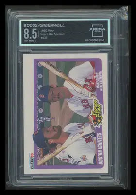 1990 Fleer Super Star Specials Wade Boggs Mike Greenwell #632 Arena Club 8.5 - Baseball Card Single