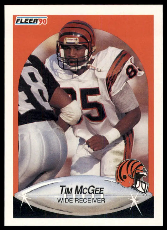1990 Fleer Tim McGee 219 Cincinnati Bengals NM - Football Card Single