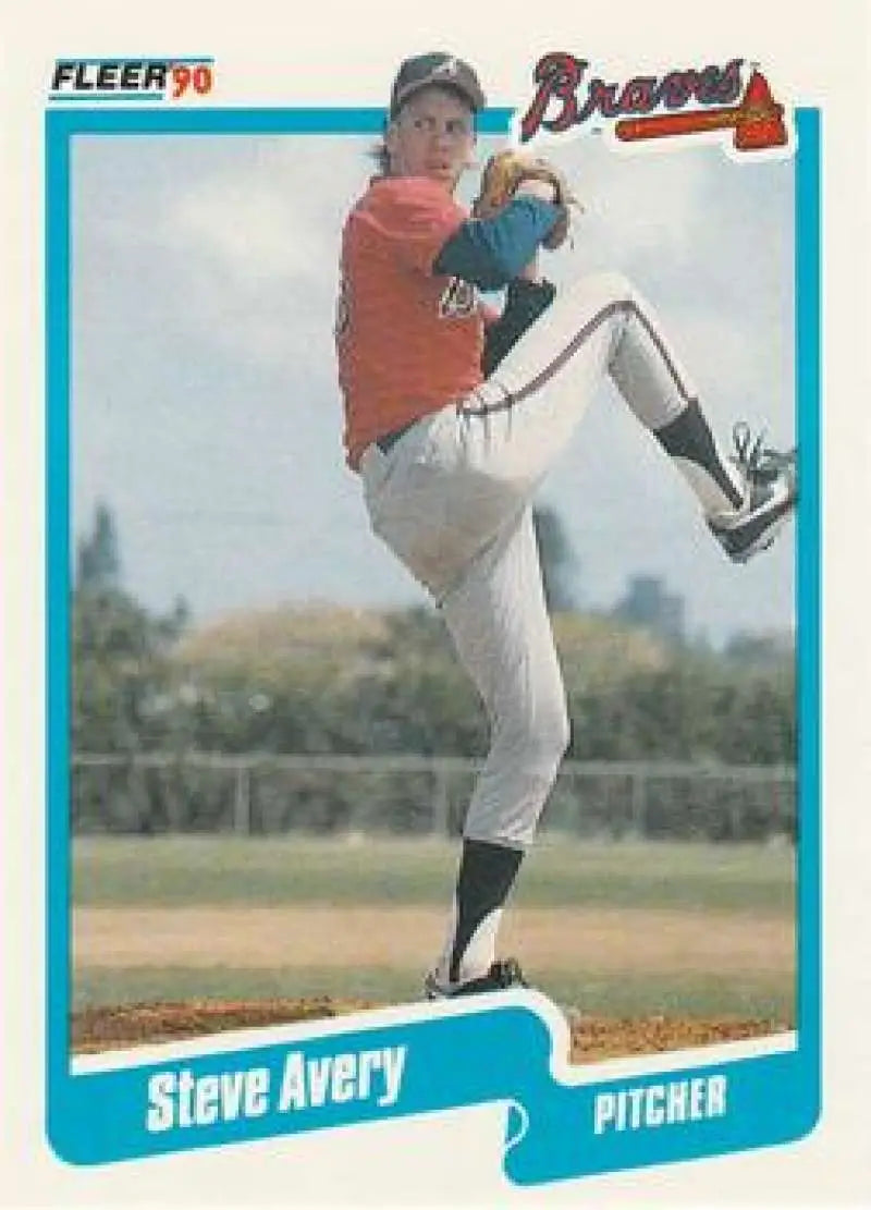 1990 Fleer Update #U-1 Steve Avery NM-MT Atlanta Braves Baseball Card - Baseball Card Single