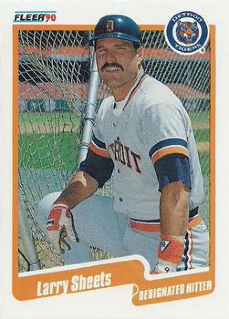1990 Fleer Update #U-100 Larry Sheets NM-MT Detroit Tigers Baseball Card - Baseball Card Single