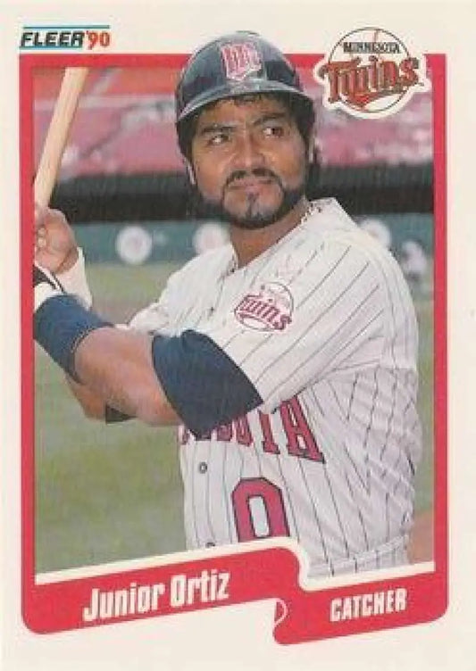 1990 Fleer Update #U-108 Junior Ortiz NM-MT Minnesota Twins Baseball Card - Baseball Card Single