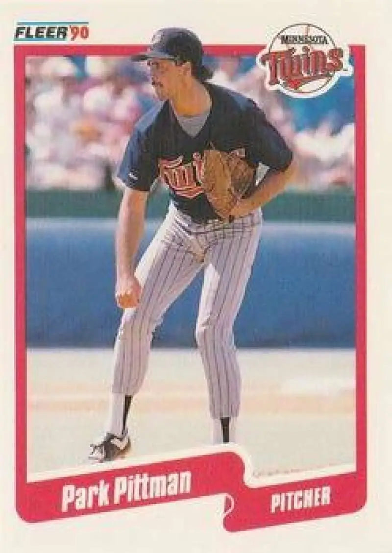 1990 Fleer Update #U-109 Park Pittman NM-MT RC Rookie Minnesota Twins Baseball Card - Baseball Card Single