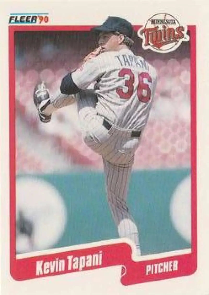 1990 Fleer Update #U-110 Kevin Tapani NM-MT RC Rookie Minnesota Twins Baseball Card - Baseball Card Single