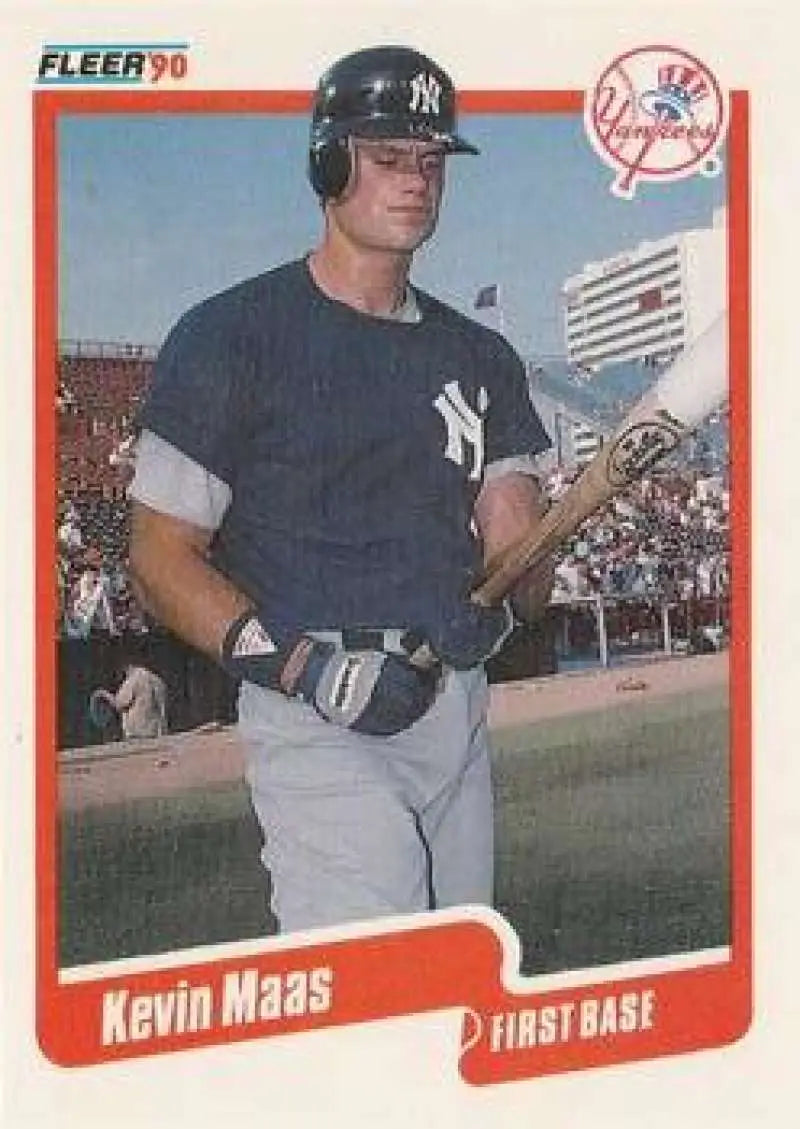1990 Fleer Update #U-113 Kevin Maas NM-MT New York Yankees Baseball Card - Baseball Card Single