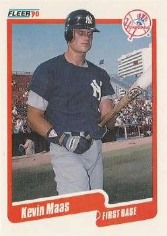1990 Fleer Update #U-113 Kevin Maas NM-MT New York Yankees Baseball Card - Baseball Card Single