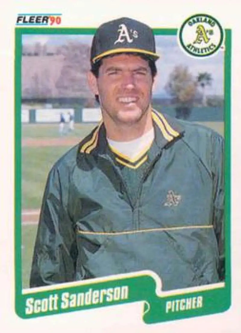 1990 Fleer Update #U-118 Scott Sanderson NM-MT Oakland Athletics Baseball Card - Baseball Card Single