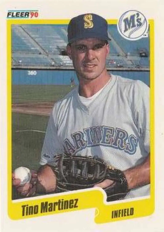 1990 Fleer Update #U-119 Tino Martinez NM-MT Seattle Mariners Baseball Card - Baseball Card Single