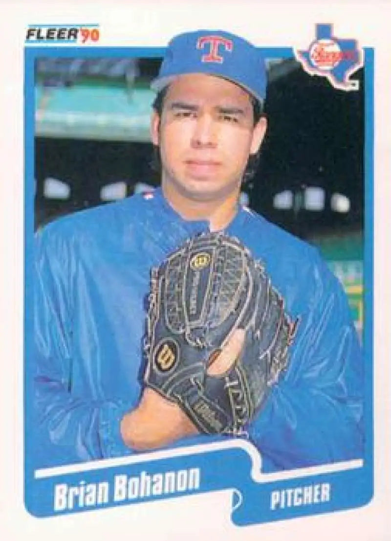 1990 Fleer Update #U-122 Brian Bohanon NM-MT RC Rookie Texas Rangers Baseball Card - Baseball Card Single