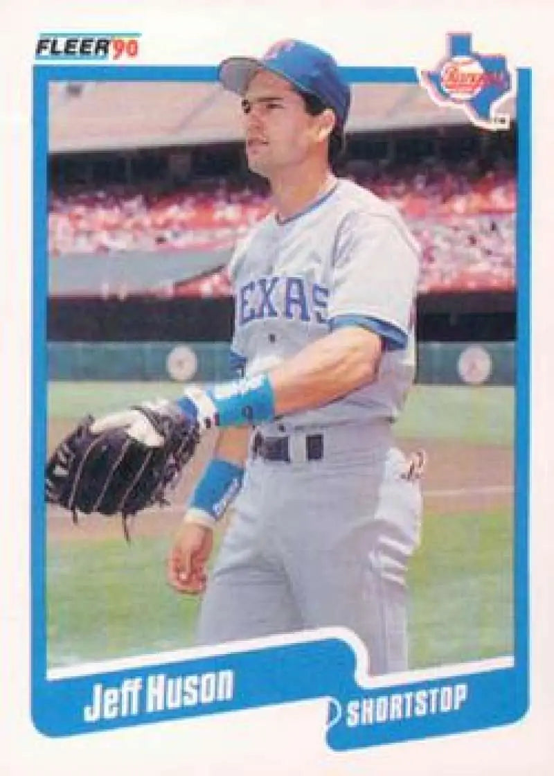 1990 Fleer Update #U-123 Jeff Huson NM-MT Texas Rangers Baseball Card - Baseball Card Single