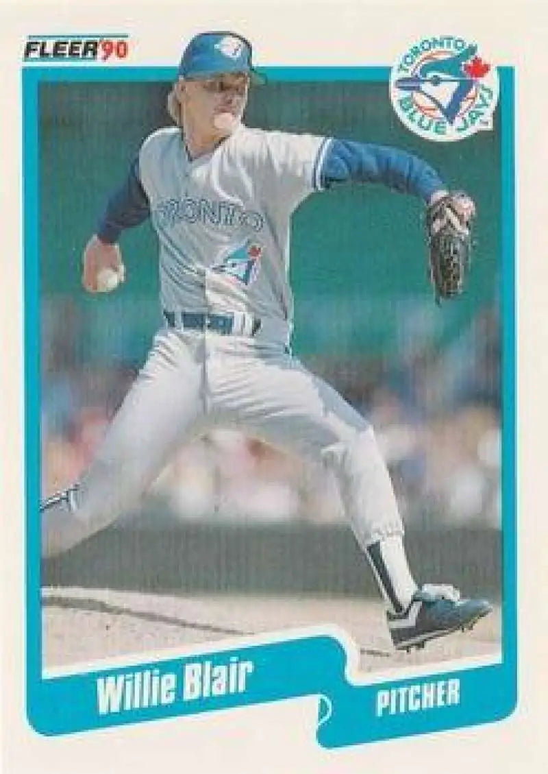 1990 Fleer Update #U-126 Willie Blair NM-MT RC Rookie Toronto Blue Jays Baseball Card - Baseball Card Single