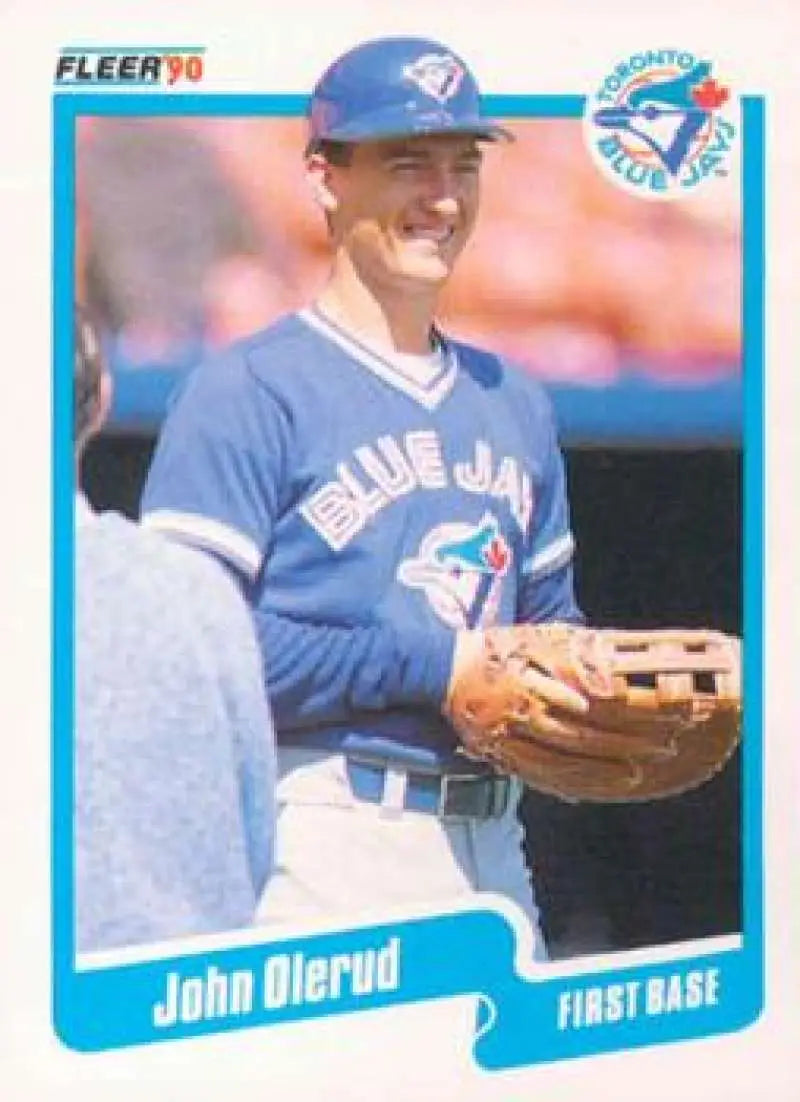 1990 Fleer Update #U-128 John Olerud NM-MT RC Rookie Toronto Blue Jays Baseball Card - Baseball Card Single