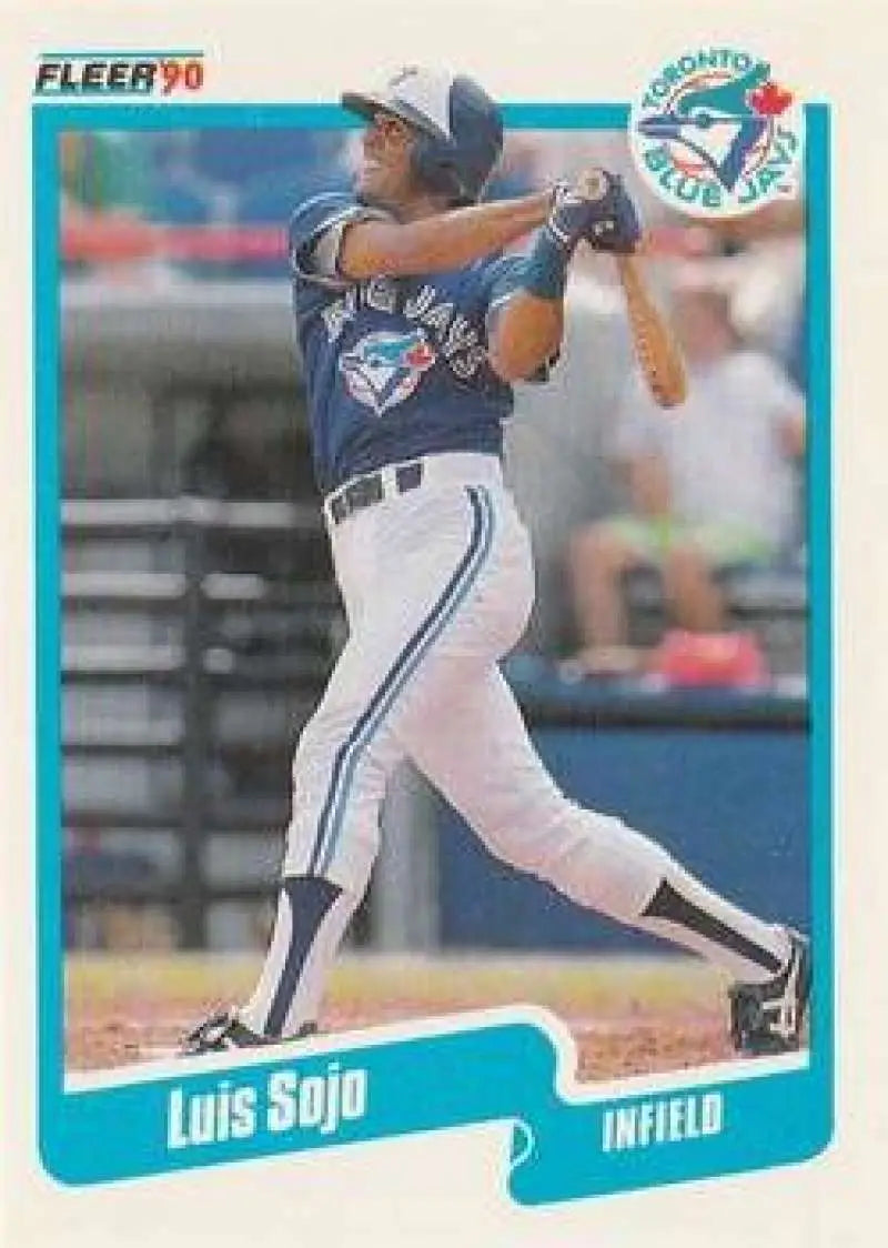 1990 Fleer Update #U-129 Luis Sojo NM-MT RC Rookie Toronto Blue Jays Baseball Card - Baseball Card Single
