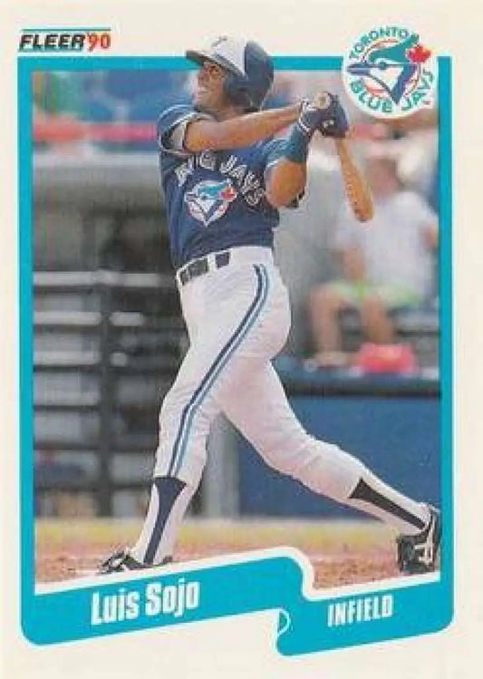 1990 Fleer Update #U-129 Luis Sojo NM-MT RC Rookie Toronto Blue Jays Baseball Card - Baseball Card Single