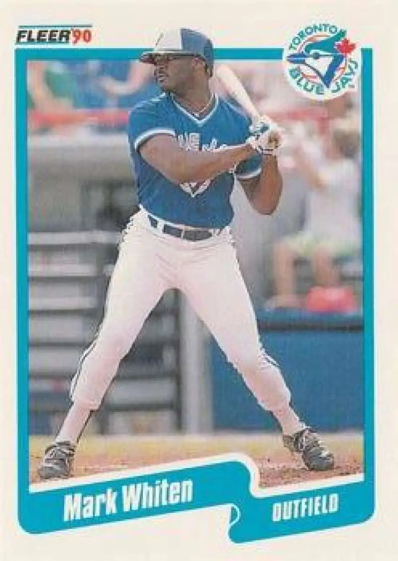 1990 Fleer Update #U-130 Mark Whiten NM-MT RC Rookie Toronto Blue Jays Baseball Card - Baseball Card Single