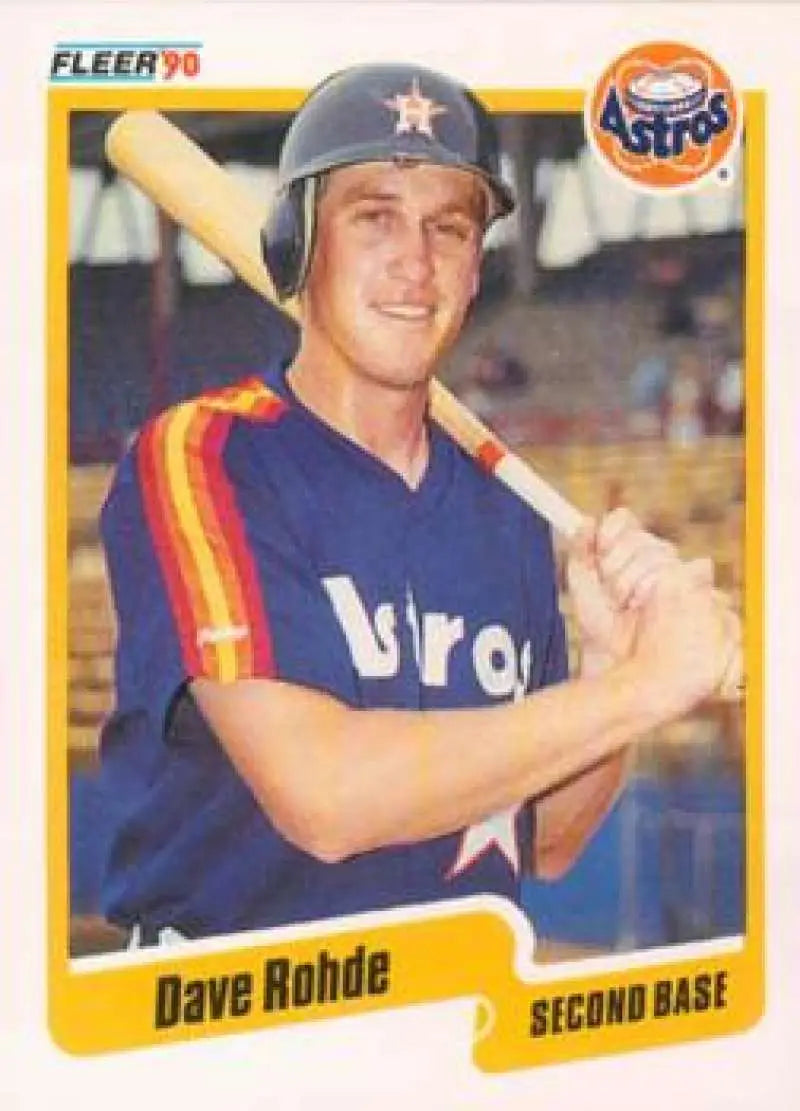 1990 Fleer Update #U-17 Dave Rohde NM-MT RC Rookie Houston Astros Baseball Card - Baseball Card Single