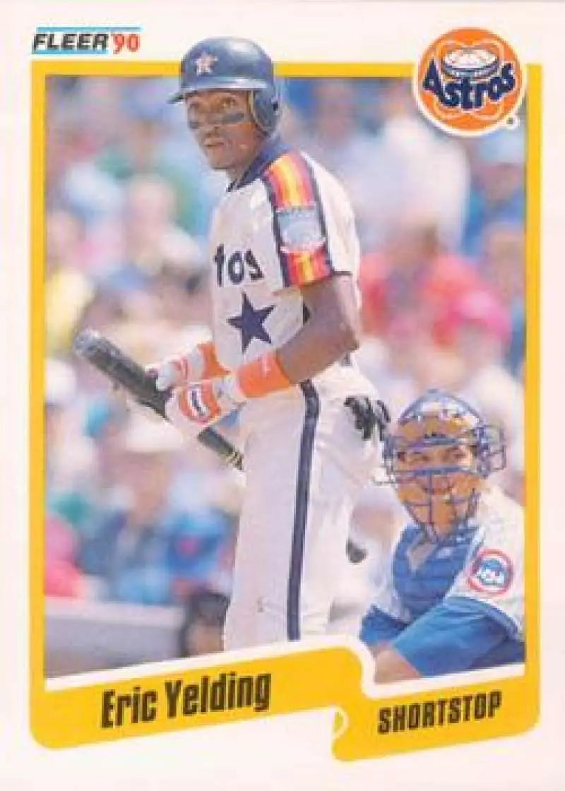 1990 Fleer Update #U-18 Eric Yelding NM-MT RC Rookie Houston Astros Baseball Card - Baseball Card Single