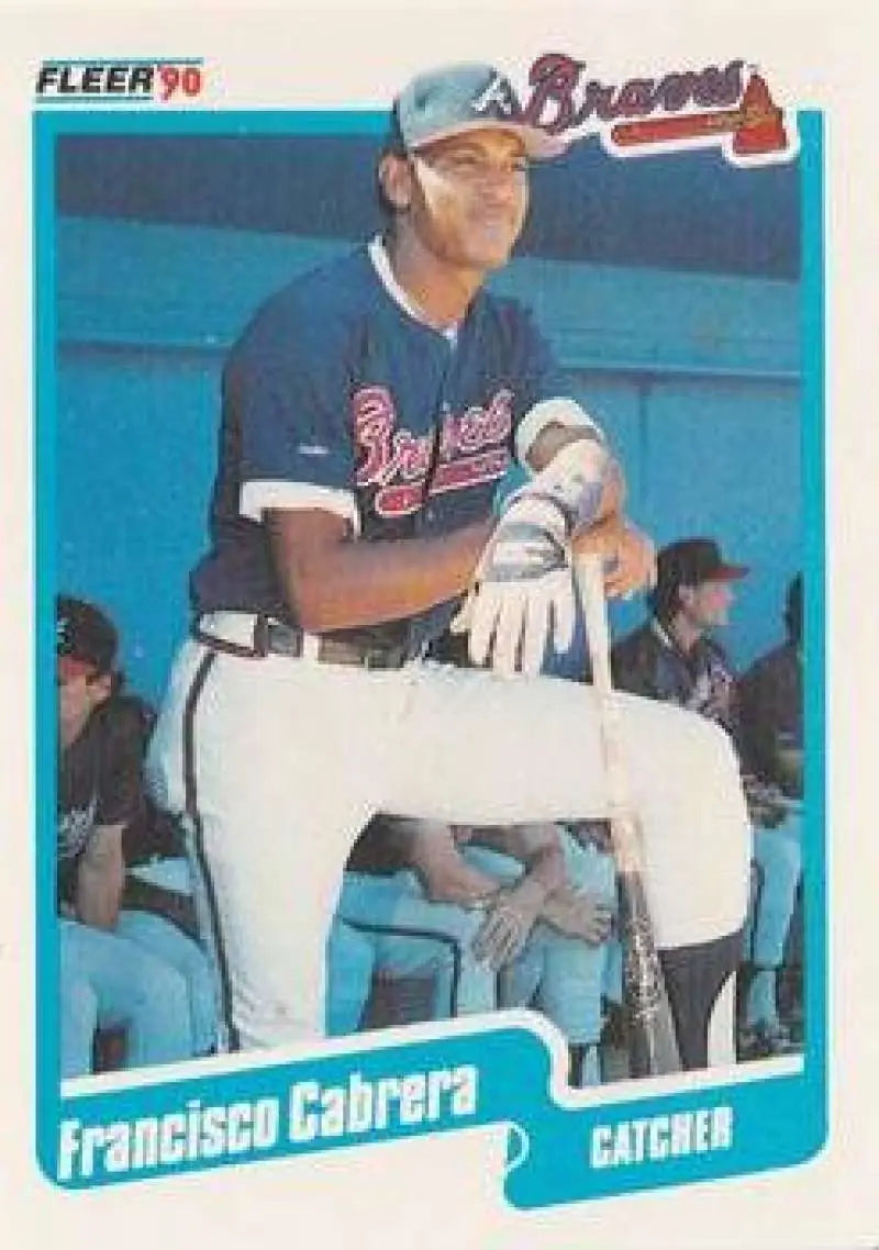 1990 Fleer Update #U-2 Francisco Cabrera NM-MT Atlanta Braves Baseball Card - Baseball Card Single