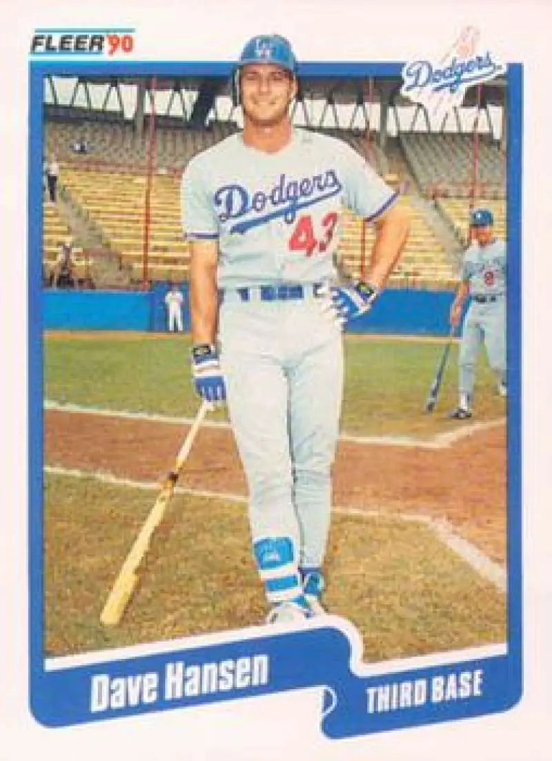 1990 Fleer Update #U-21 Dave Hansen NM-MT Los Angeles Dodgers Baseball Card - Baseball Card Single