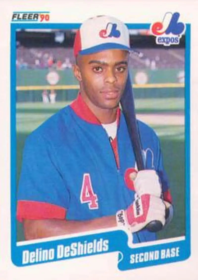1990 Fleer Update #U-27 Delino DeShields NM-MT Montreal Expos Baseball Card - Baseball Card Single