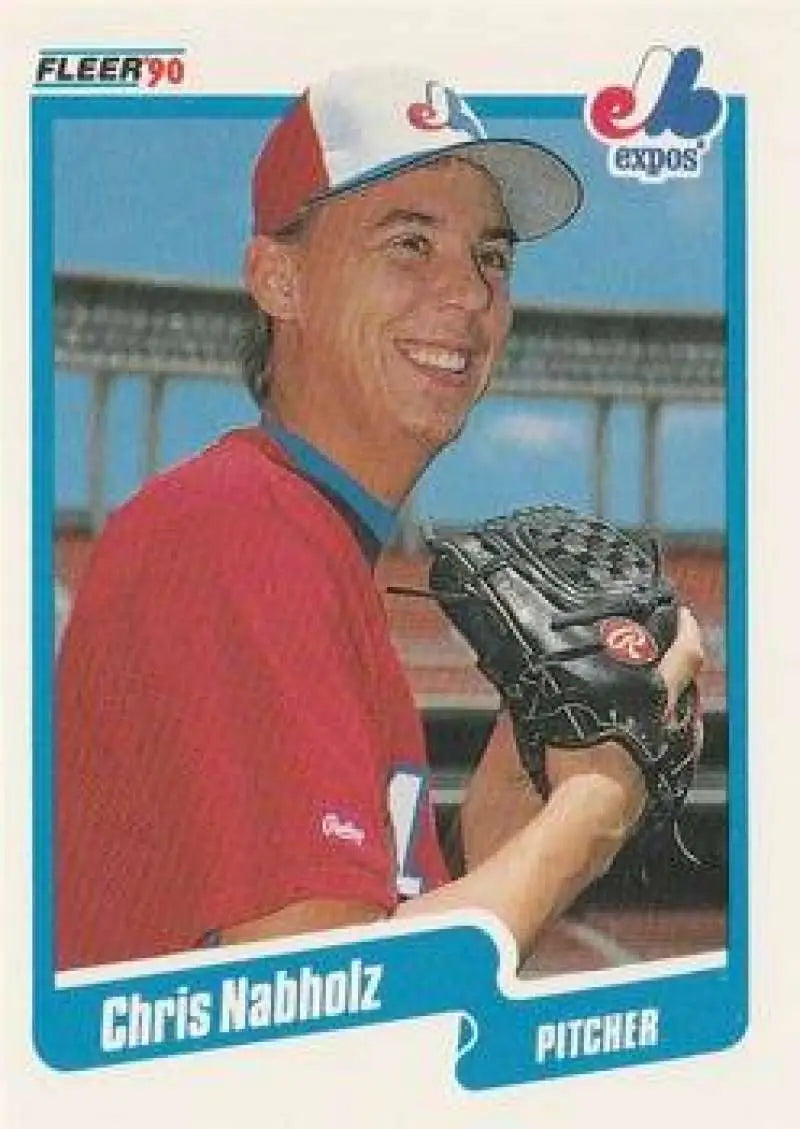 1990 Fleer Update #U-30 Chris Nabholz NM-MT RC Rookie Montreal Expos Baseball Card - Baseball Card Single