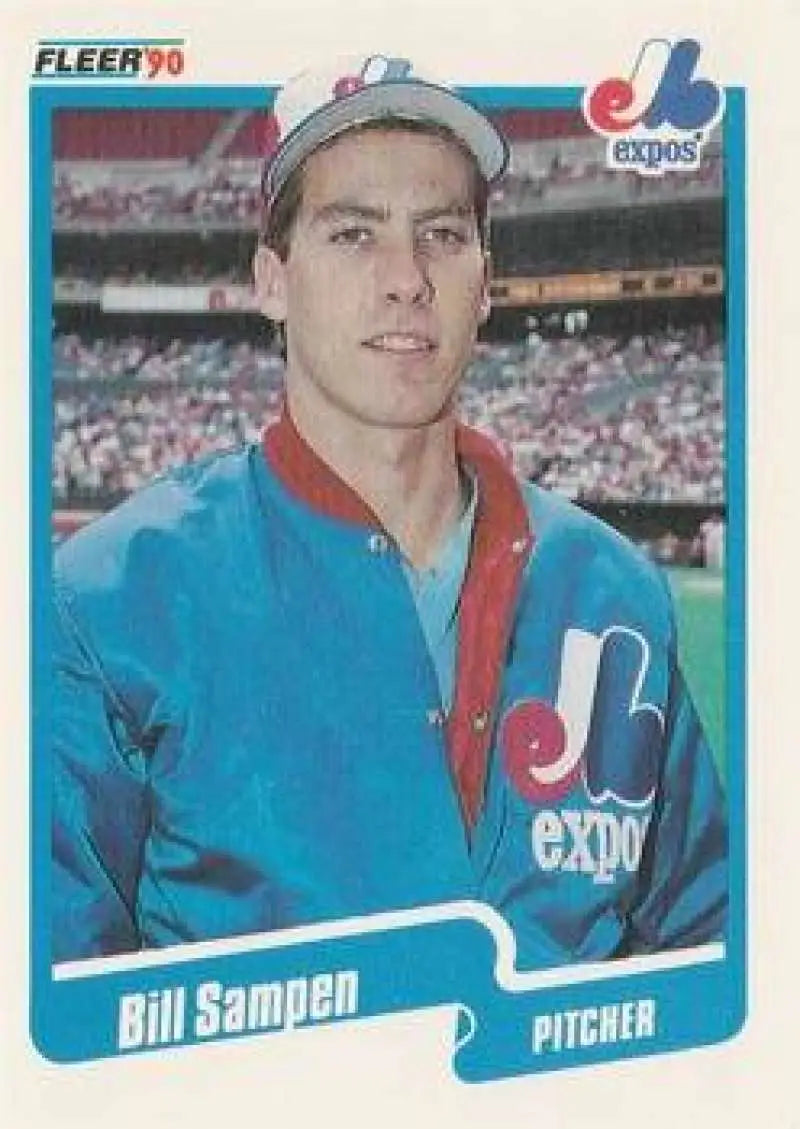 1990 Fleer Update #U-31 Bill Sampen NM-MT RC Rookie Montreal Expos Baseball Card - Baseball Card Single