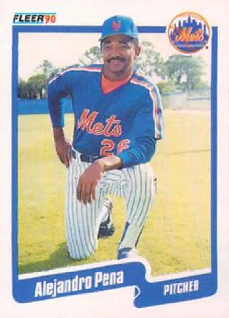 1990 Fleer Update #U-38 Alejandro Pena NM-MT New York Mets Baseball Card - Baseball Card Single