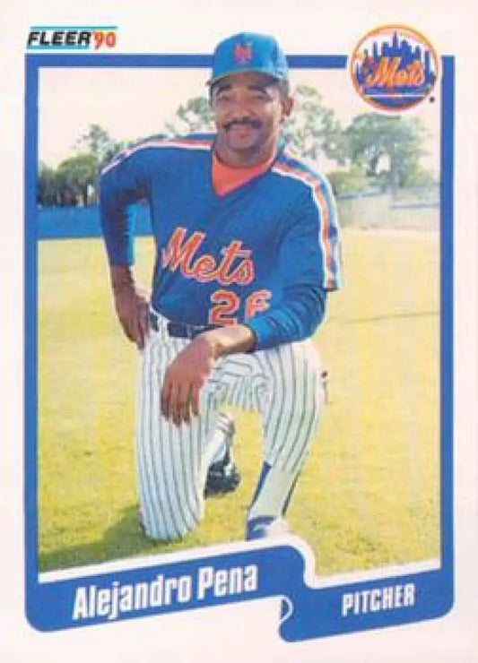 1990 Fleer Update #U-38 Alejandro Pena NM-MT New York Mets Baseball Card - Baseball Card Single