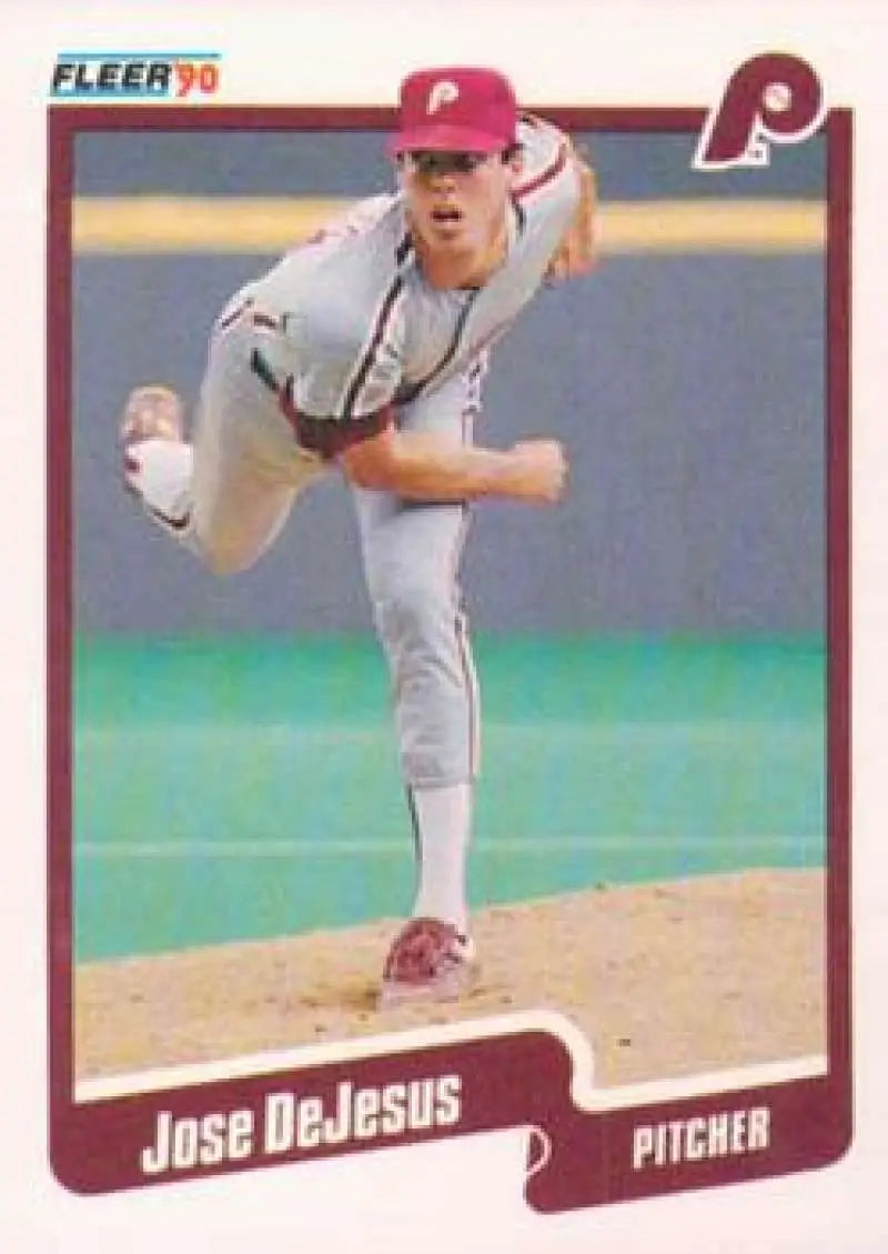 1990 Fleer Update #U-42 Jose DeJesus NM-MT Philadelphia Phillies Baseball Card - Baseball Card Single
